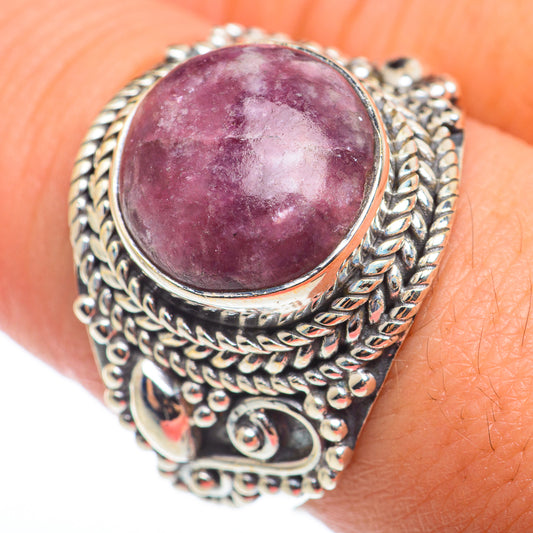 Lepidolite Rings handcrafted by Ana Silver Co - RING74316