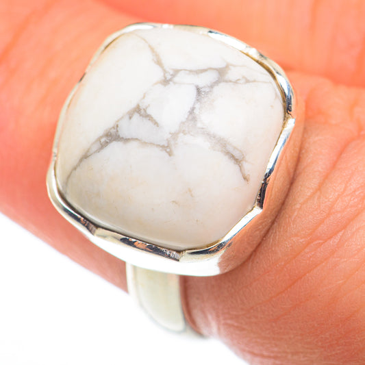 Howlite Rings handcrafted by Ana Silver Co - RING74329