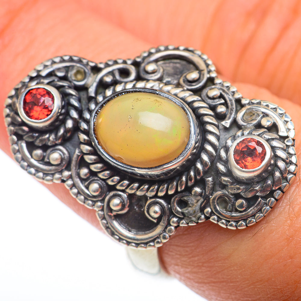 Ethiopian Opal Rings handcrafted by Ana Silver Co - RING74330