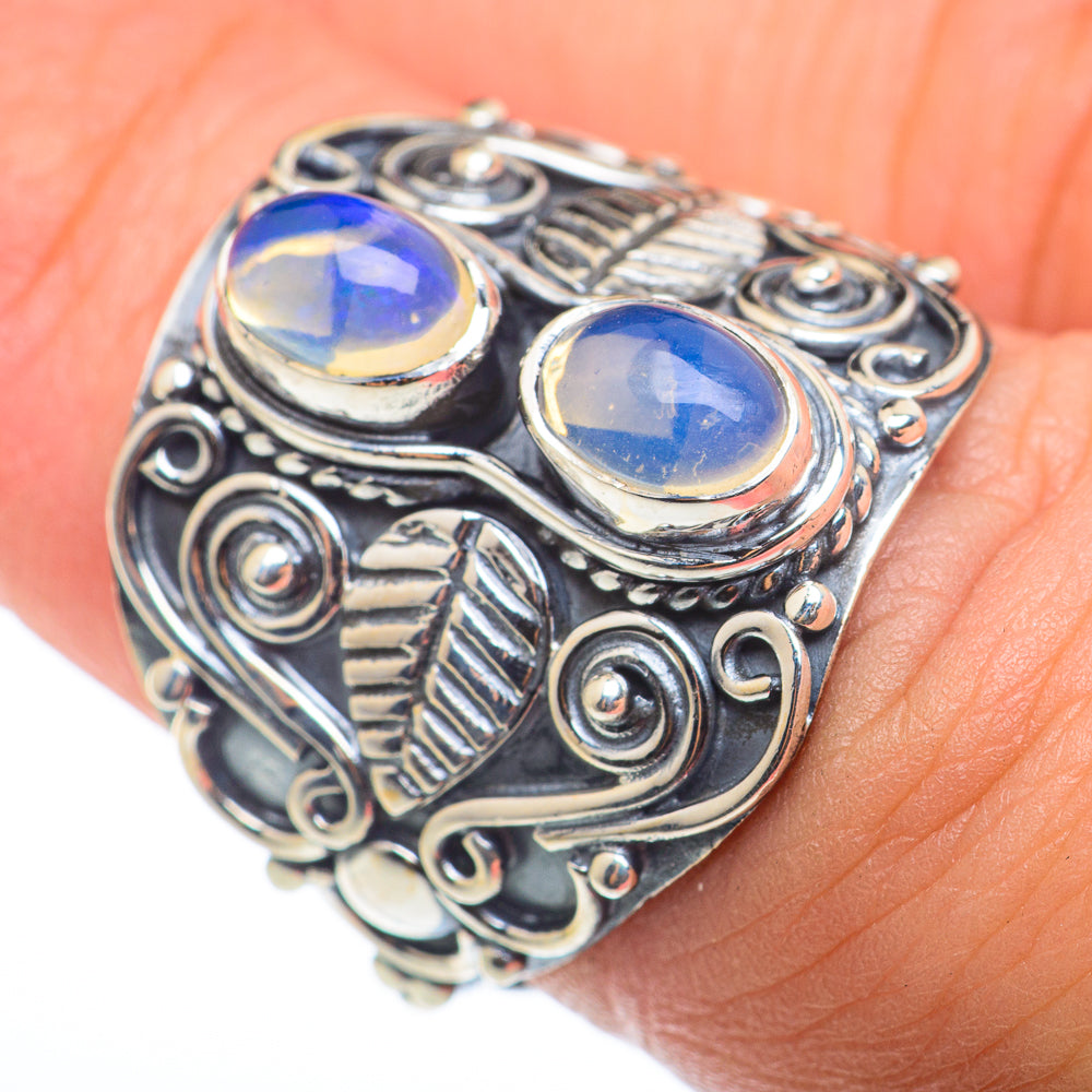 Ethiopian Opal Rings handcrafted by Ana Silver Co - RING74331