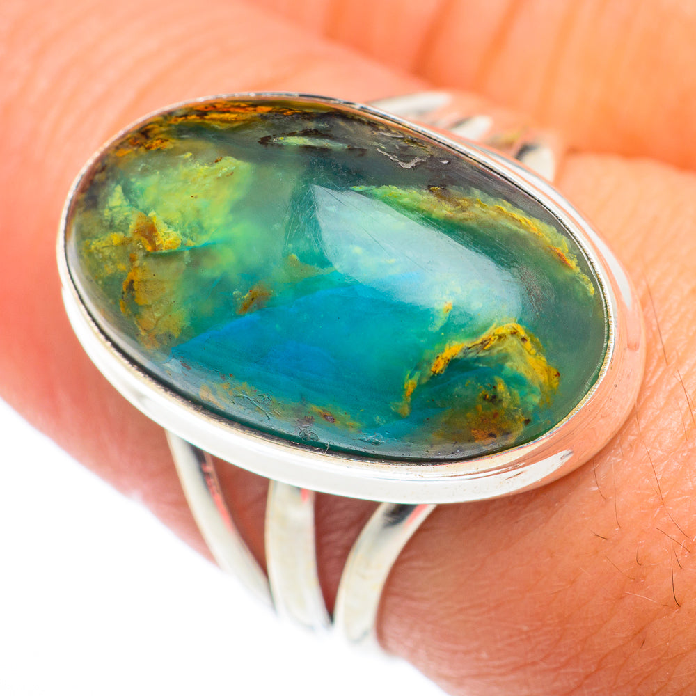 Peruvian Opal Rings handcrafted by Ana Silver Co - RING74333