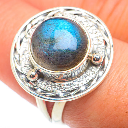 Labradorite Rings handcrafted by Ana Silver Co - RING74334