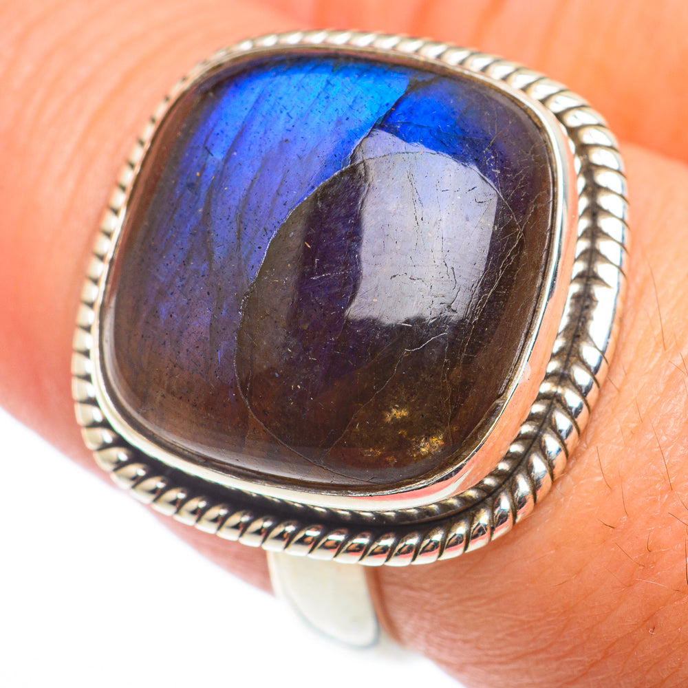 Labradorite Rings handcrafted by Ana Silver Co - RING74338