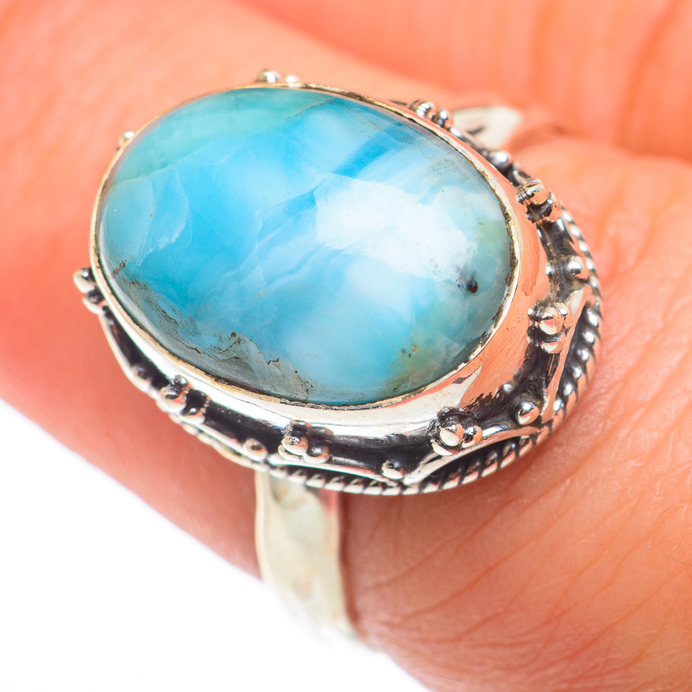 Larimar Rings handcrafted by Ana Silver Co - RING74339