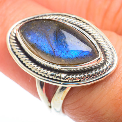 Labradorite Rings handcrafted by Ana Silver Co - RING74340