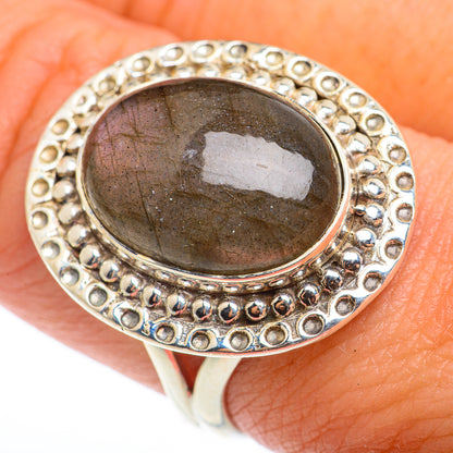 Labradorite Rings handcrafted by Ana Silver Co - RING74342