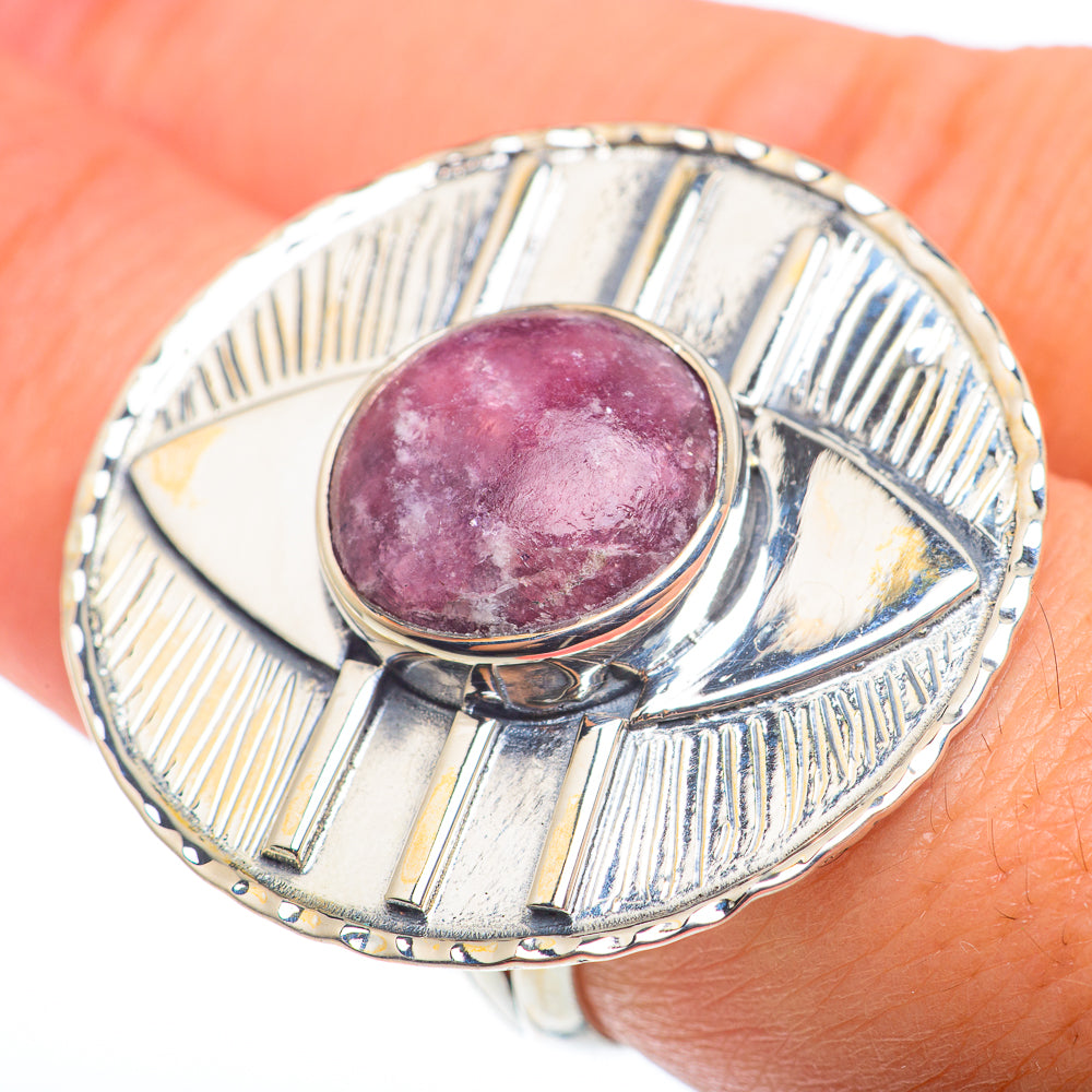 Lepidolite Rings handcrafted by Ana Silver Co - RING74349
