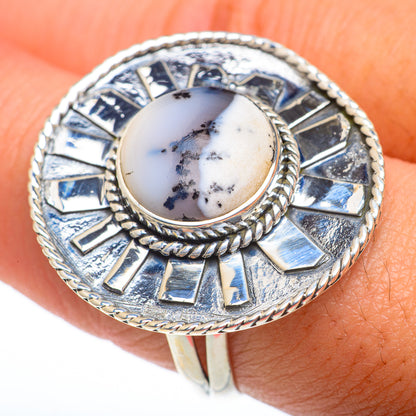 Dendritic Opal Rings handcrafted by Ana Silver Co - RING74360