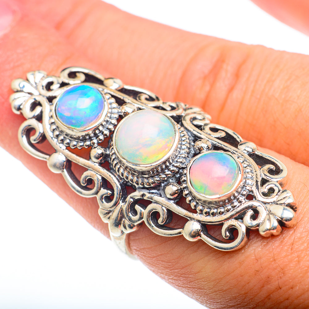 Ethiopian Opal Rings handcrafted by Ana Silver Co - RING74363