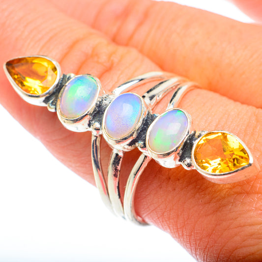 Ethiopian Opal Rings handcrafted by Ana Silver Co - RING74364