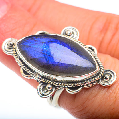 Labradorite Rings handcrafted by Ana Silver Co - RING74374
