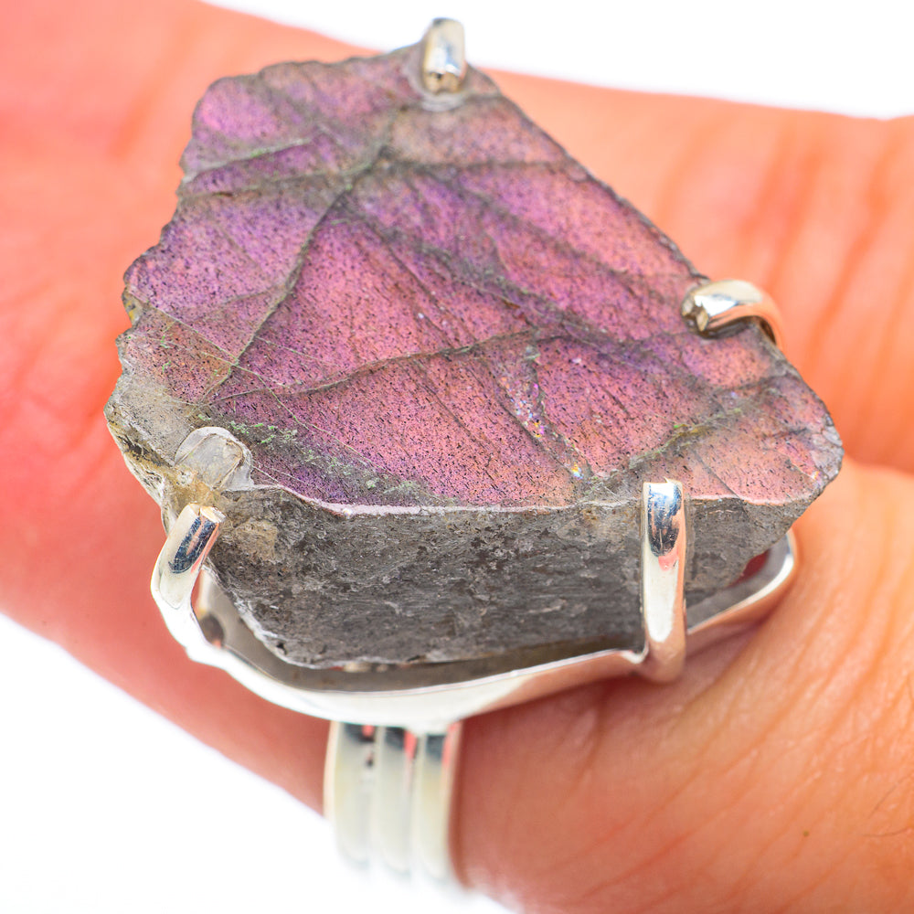 Labradorite Rings handcrafted by Ana Silver Co - RING74386