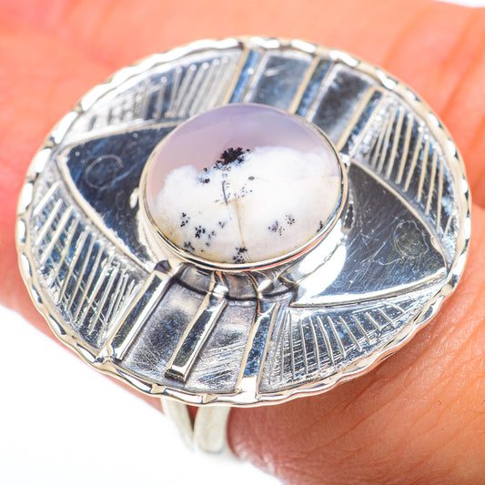 Dendritic Opal Rings handcrafted by Ana Silver Co - RING74394