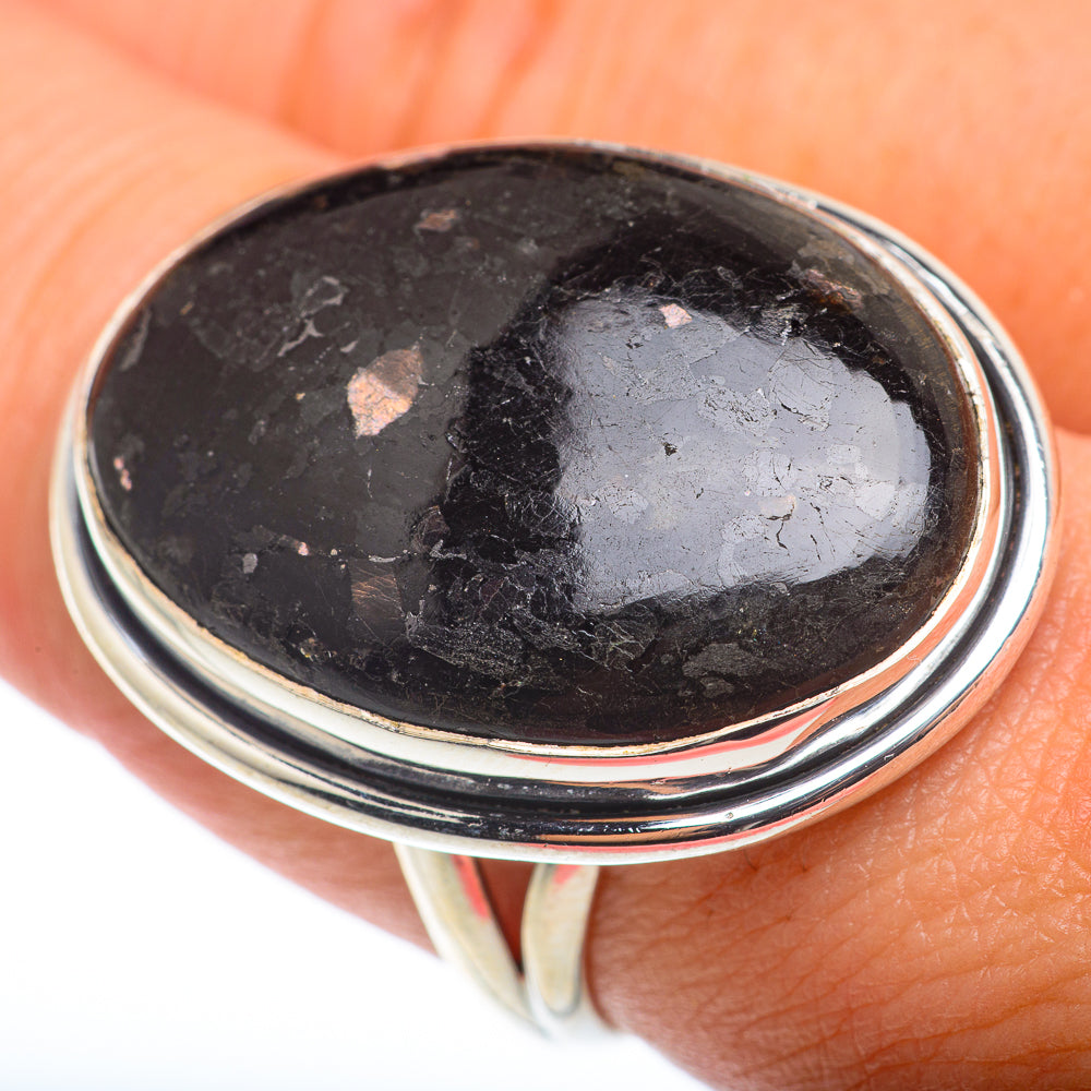 Psilomelane Rings handcrafted by Ana Silver Co - RING74403