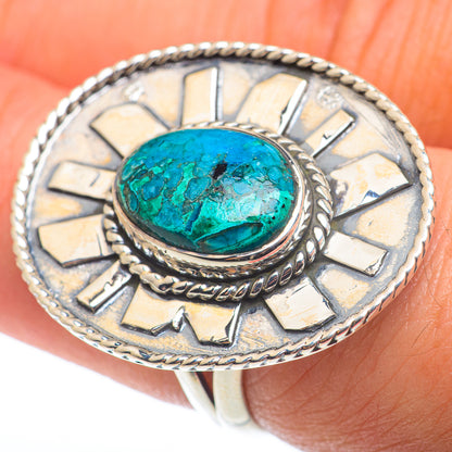 Chrysocolla Rings handcrafted by Ana Silver Co - RING74405