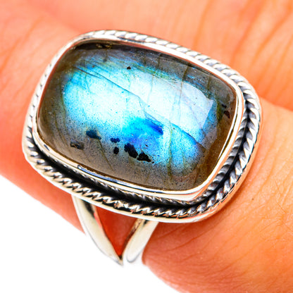 Labradorite Rings handcrafted by Ana Silver Co - RING74407