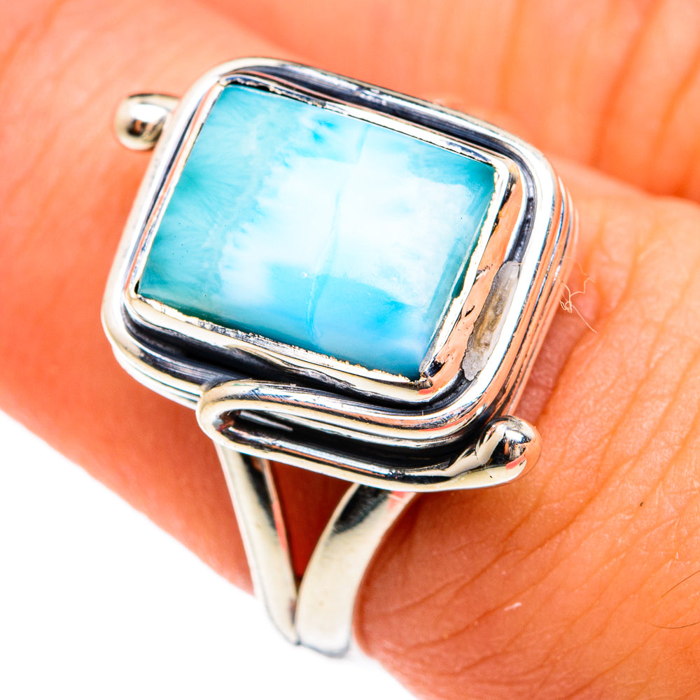 Larimar Rings handcrafted by Ana Silver Co - RING74408