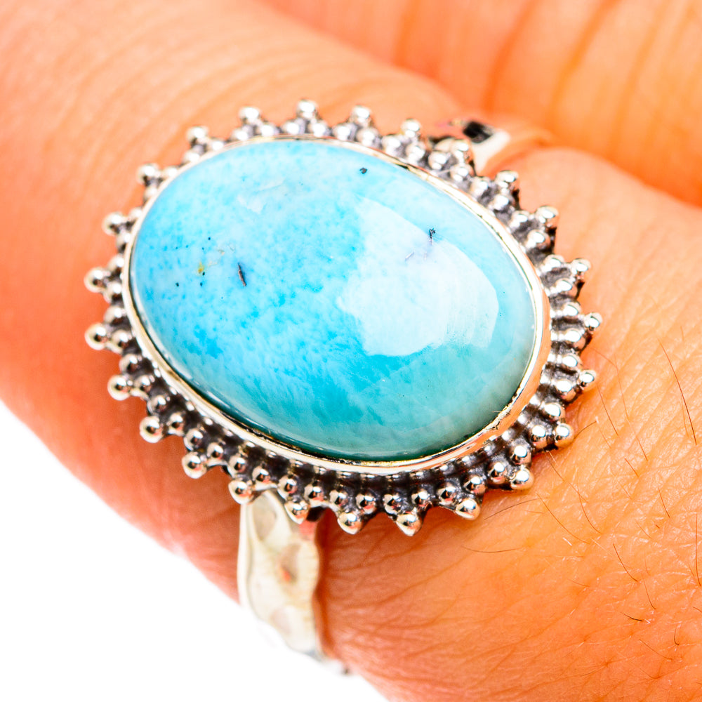 Larimar Rings handcrafted by Ana Silver Co - RING74411