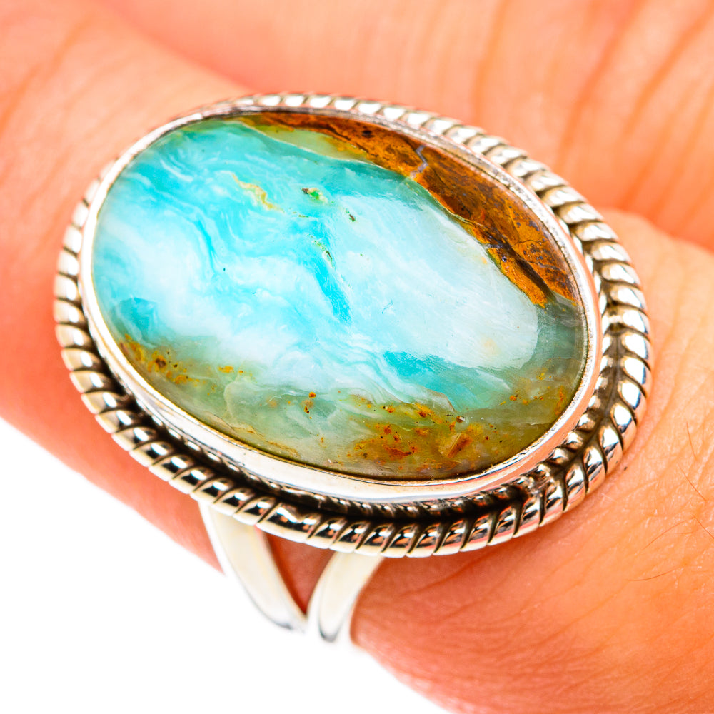 Peruvian Opal Rings handcrafted by Ana Silver Co - RING74412