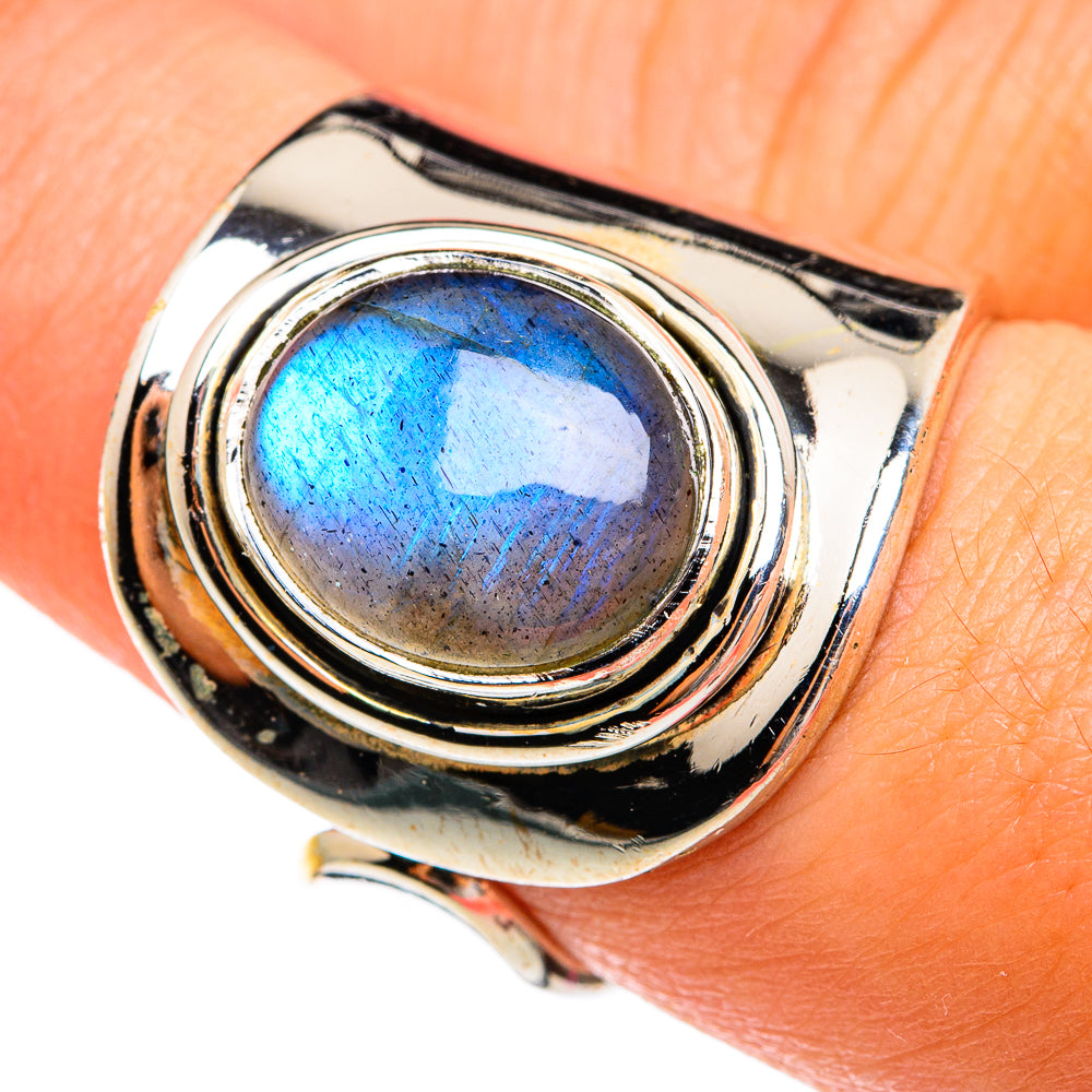 Labradorite Rings handcrafted by Ana Silver Co - RING74413