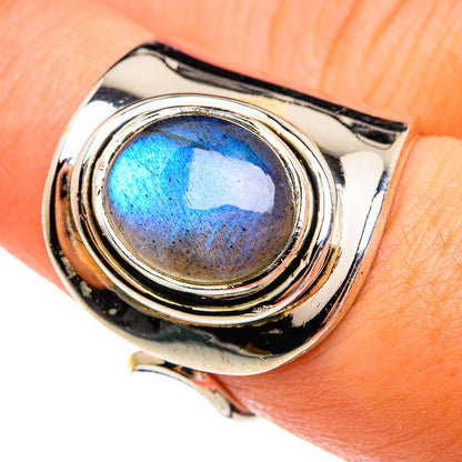 Labradorite Rings handcrafted by Ana Silver Co - RING74413