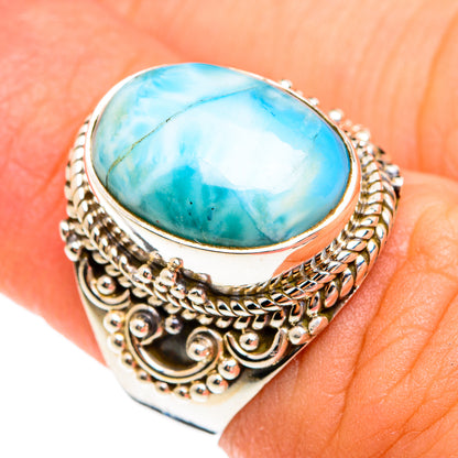 Larimar Rings handcrafted by Ana Silver Co - RING74414