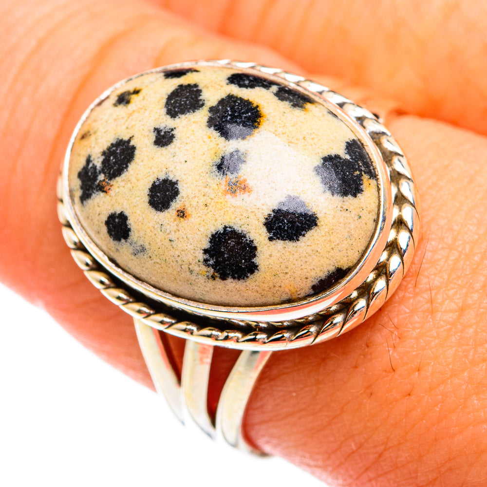Dalmatian Jasper Rings handcrafted by Ana Silver Co - RING74418