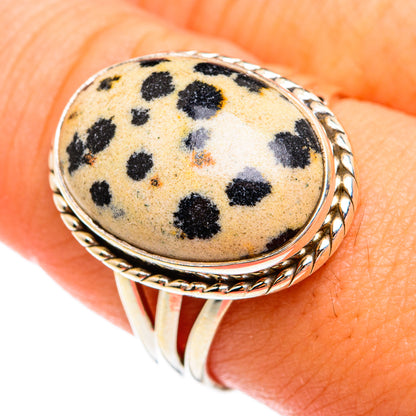 Dalmatian Jasper Rings handcrafted by Ana Silver Co - RING74418