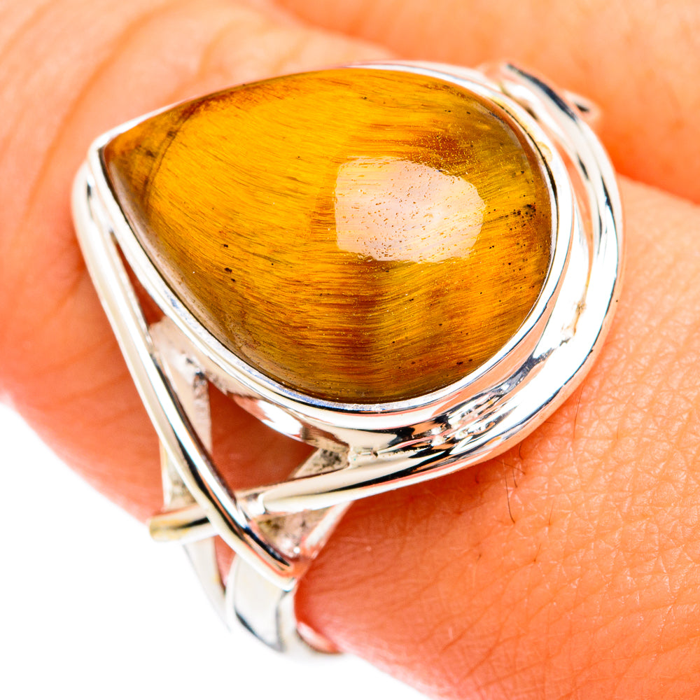Tiger Eye Rings handcrafted by Ana Silver Co - RING74419