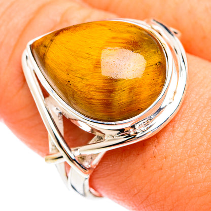 Tiger Eye Rings handcrafted by Ana Silver Co - RING74419