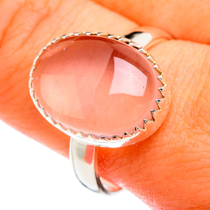 Rose Quartz Rings handcrafted by Ana Silver Co - RING74422