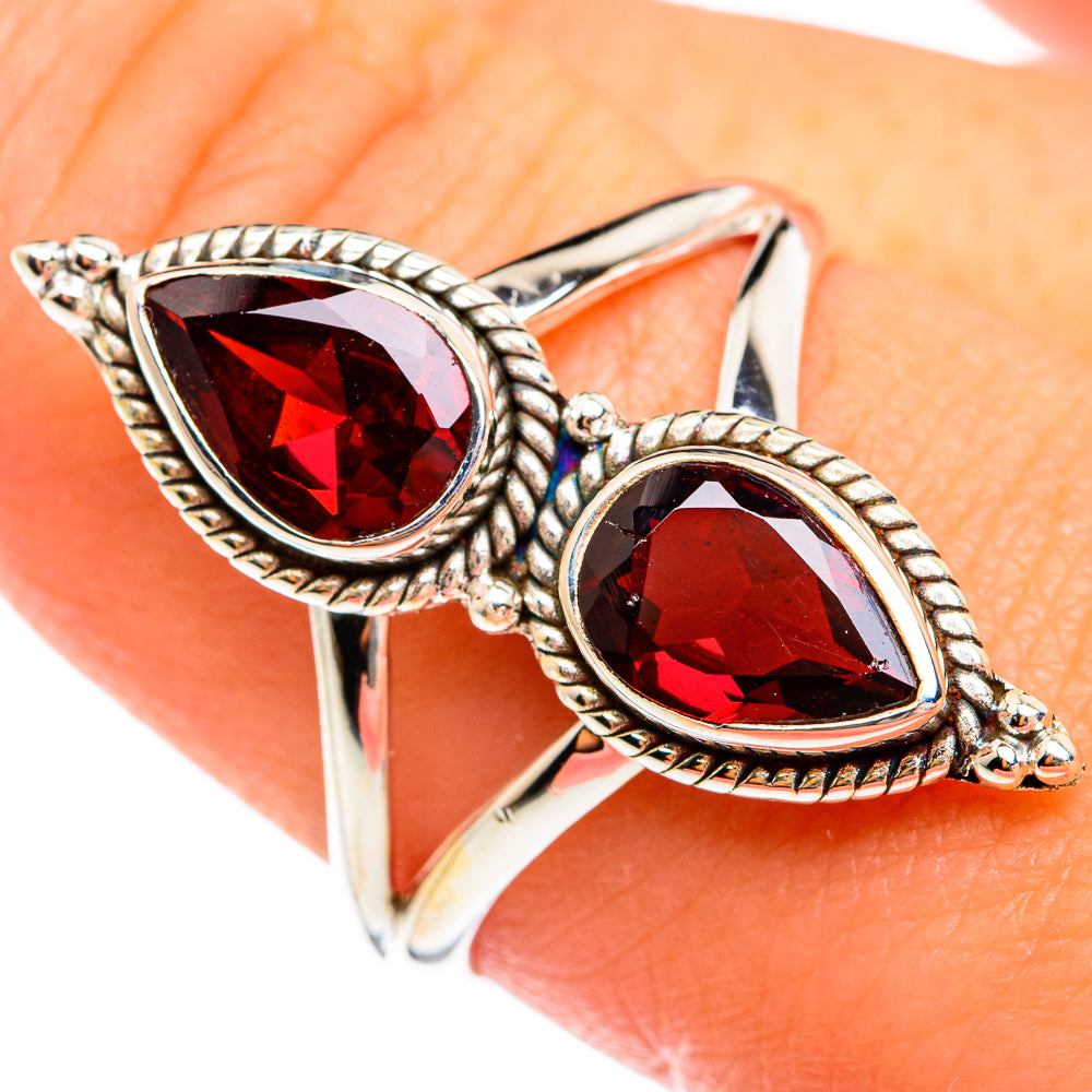 Garnet Rings handcrafted by Ana Silver Co - RING74425
