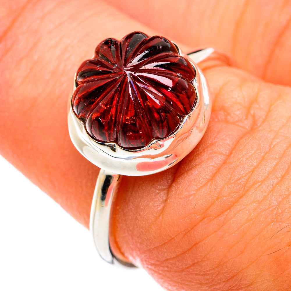 Garnet Rings handcrafted by Ana Silver Co - RING74426