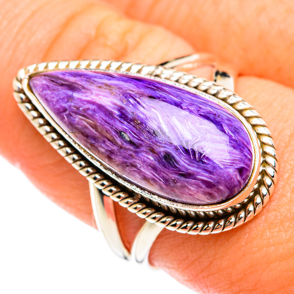 Charoite Rings handcrafted by Ana Silver Co - RING74427