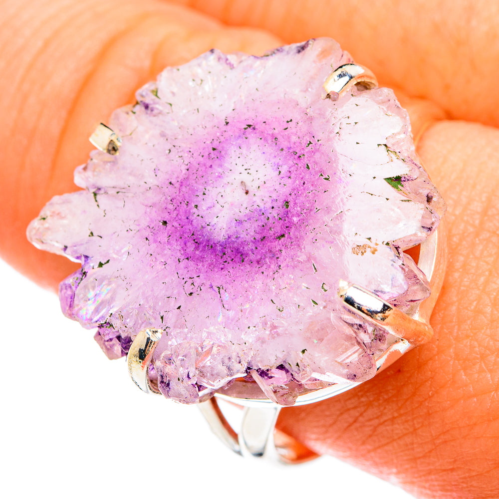 Amethyst Stalactite Rings handcrafted by Ana Silver Co - RING74429