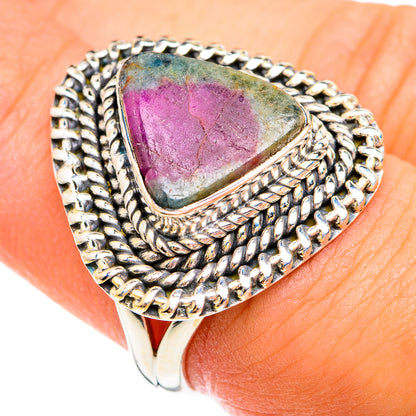 Ruby Fuchsite Rings handcrafted by Ana Silver Co - RING74441