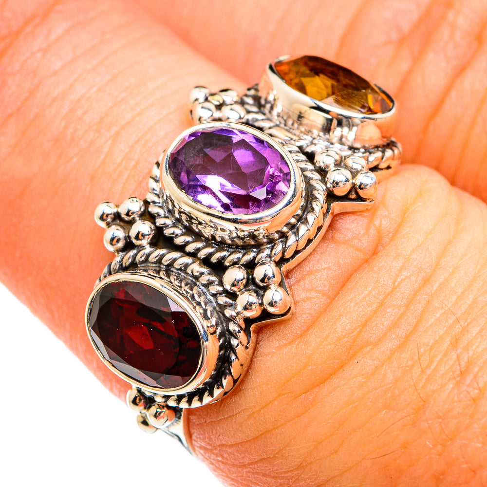 Garnet Rings handcrafted by Ana Silver Co - RING74442