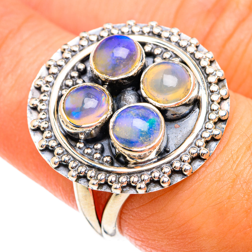Ethiopian Opal Rings handcrafted by Ana Silver Co - RING74443