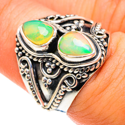 Ethiopian Opal Rings handcrafted by Ana Silver Co - RING74444