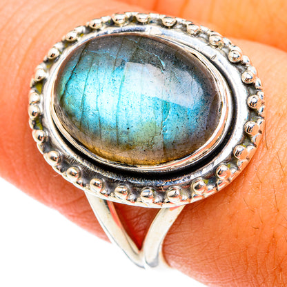 Labradorite Rings handcrafted by Ana Silver Co - RING74453
