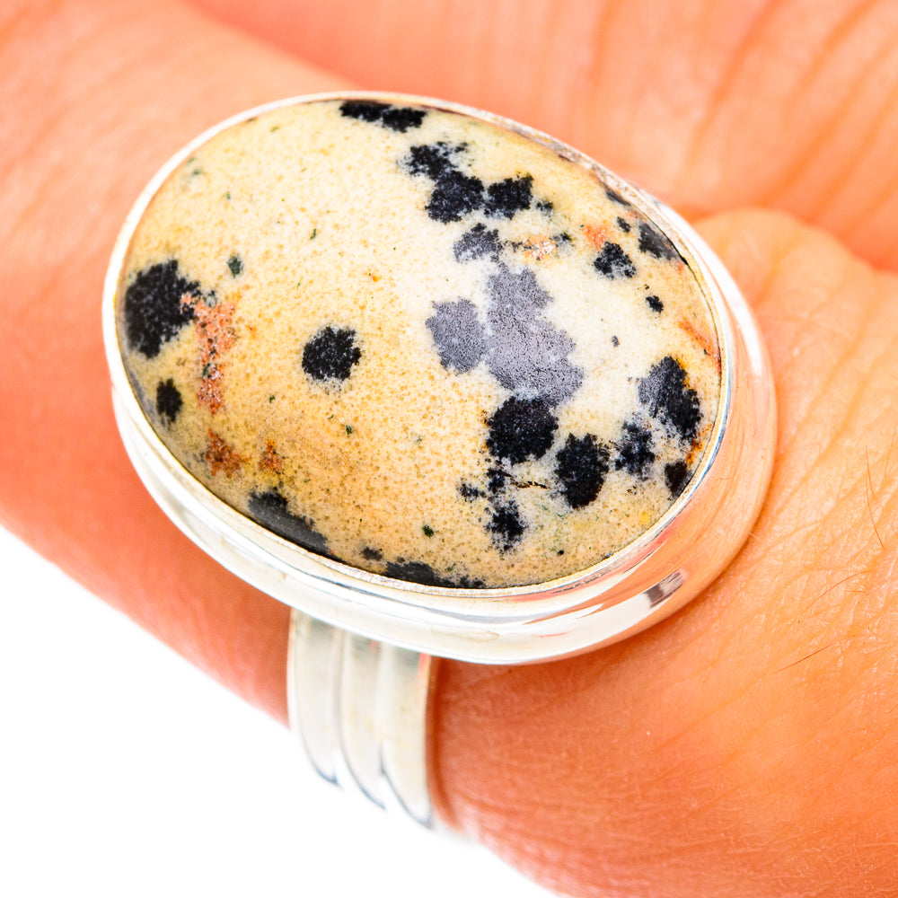 Dalmatian Jasper Rings handcrafted by Ana Silver Co - RING74458