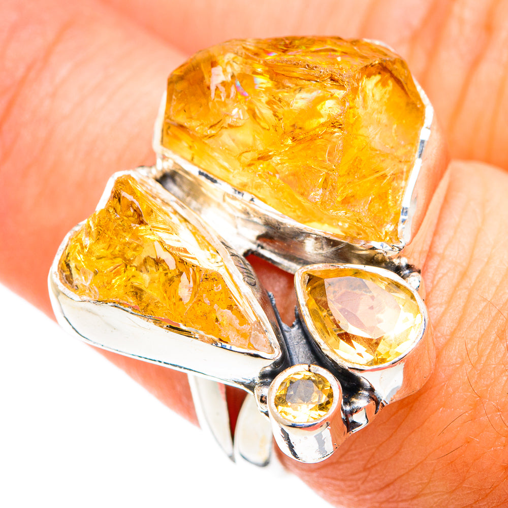 Citrine Rings handcrafted by Ana Silver Co - RING74459