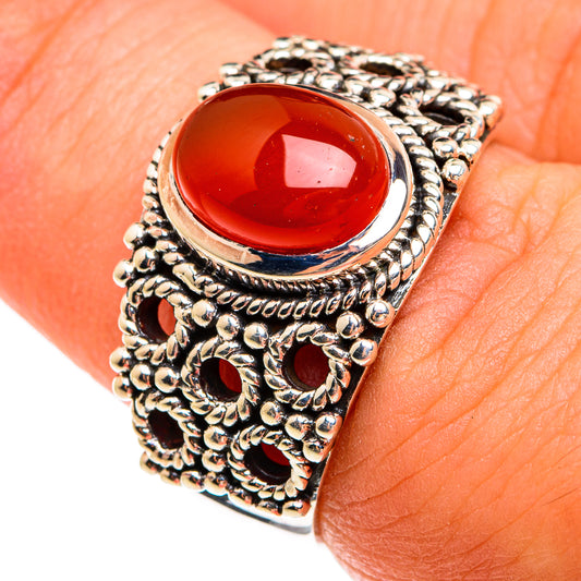 Red Onyx Rings handcrafted by Ana Silver Co - RING74460