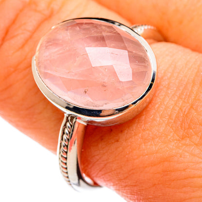 Rose Quartz Rings handcrafted by Ana Silver Co - RING74461