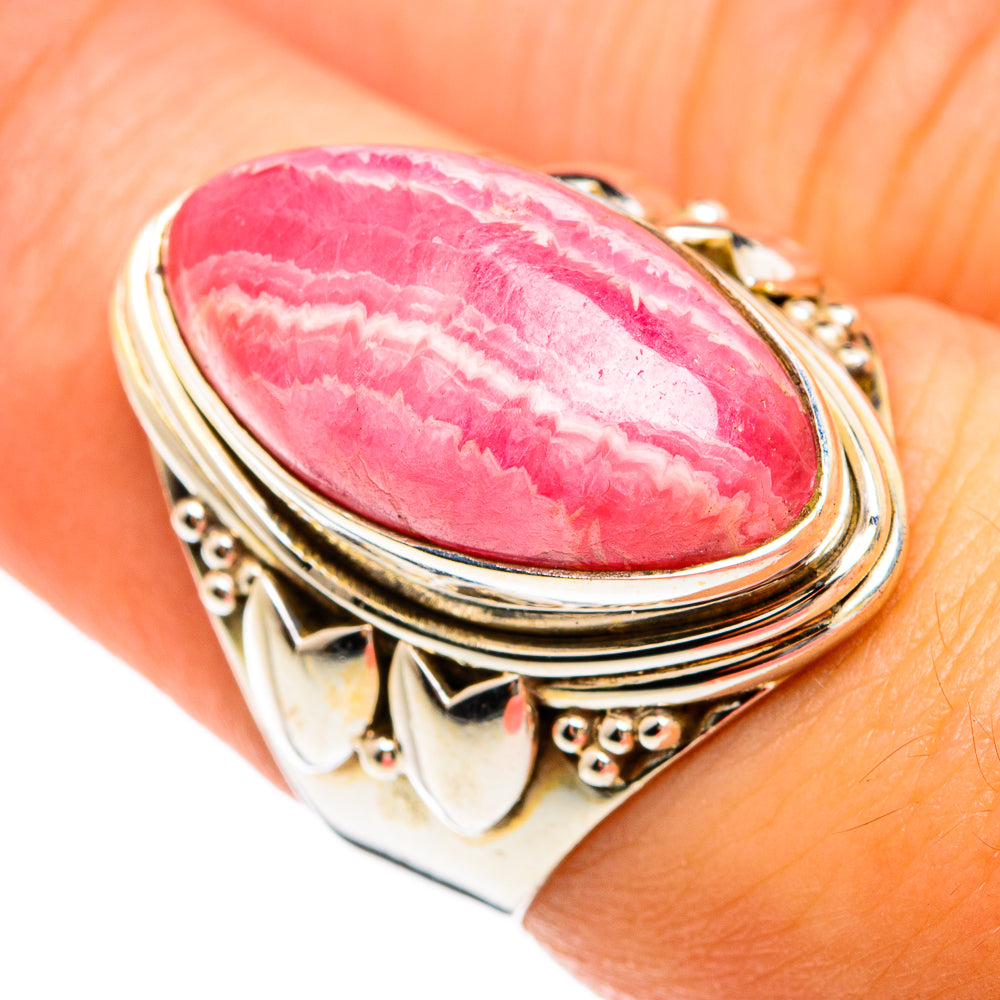 Rhodochrosite Rings handcrafted by Ana Silver Co - RING74463