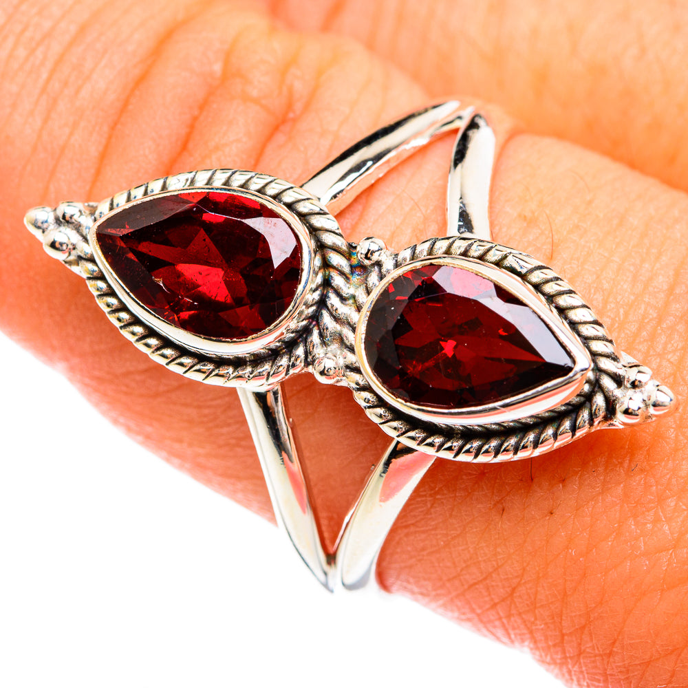 Garnet Rings handcrafted by Ana Silver Co - RING74464
