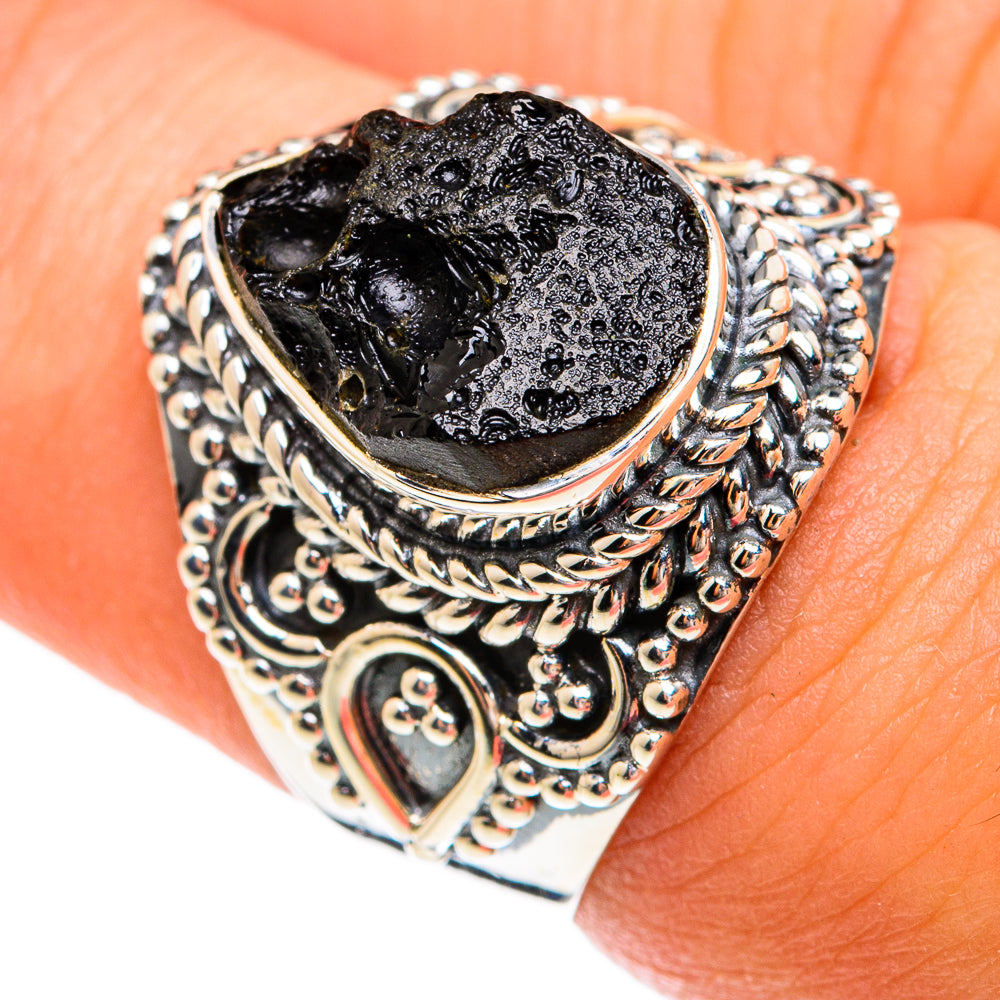 Tektite Rings handcrafted by Ana Silver Co - RING74472