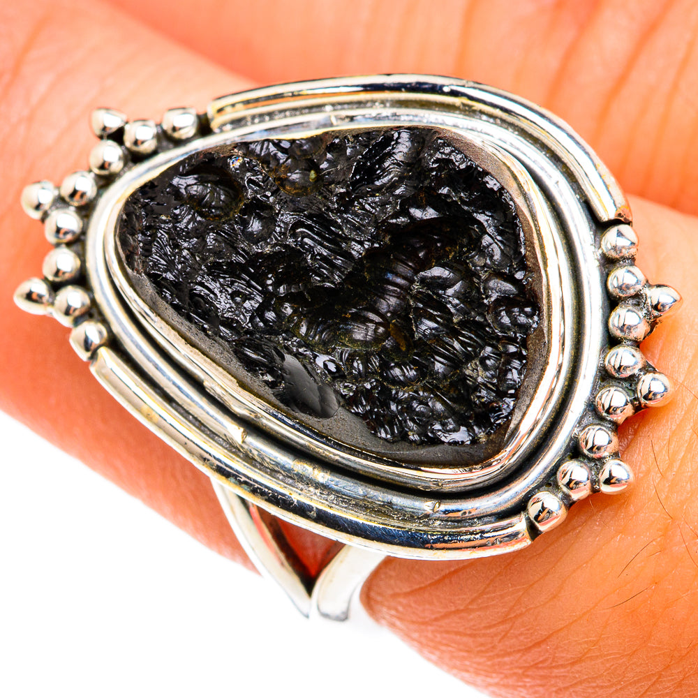 Tektite Rings handcrafted by Ana Silver Co - RING74473