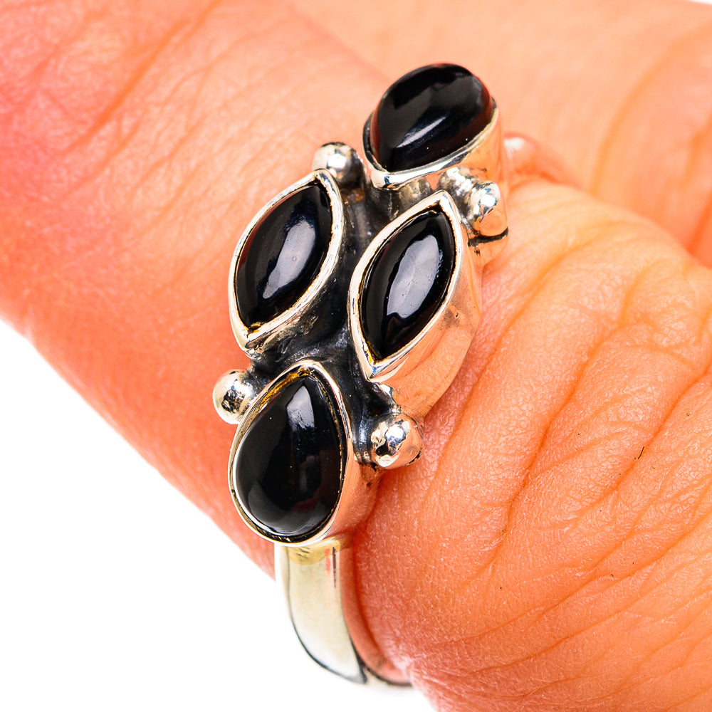 Black Onyx Rings handcrafted by Ana Silver Co - RING74474