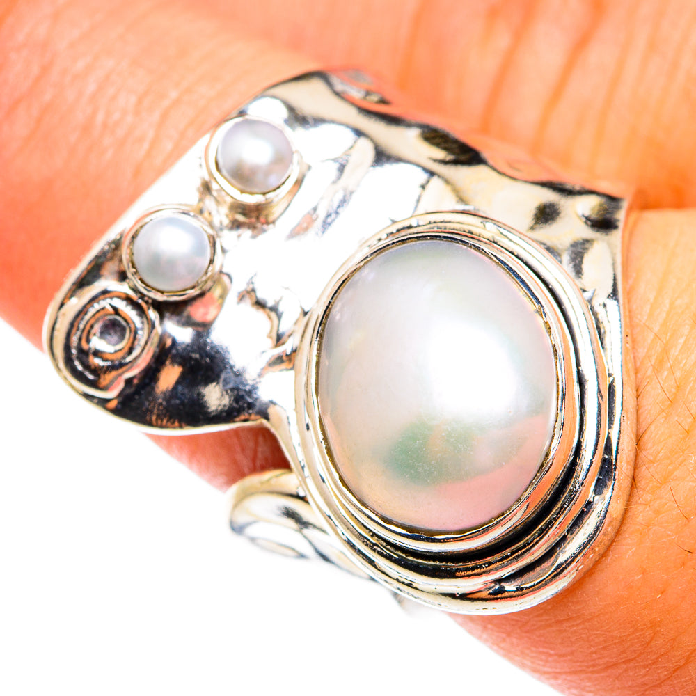 Cultured Pearl Rings handcrafted by Ana Silver Co - RING74475